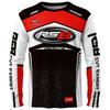 Motorcross Shirt Lange Mouw Moto Shirt in Volledige Sublimatie Bedrukt Heren Top voor het rijden