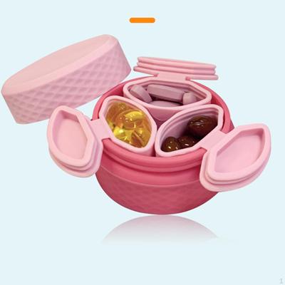 Kosmetik-Cremetiegel mit versiegeltem Deckel für Make-up-Proben, Kosmetik-Nagelpuder, Silikon, Leer