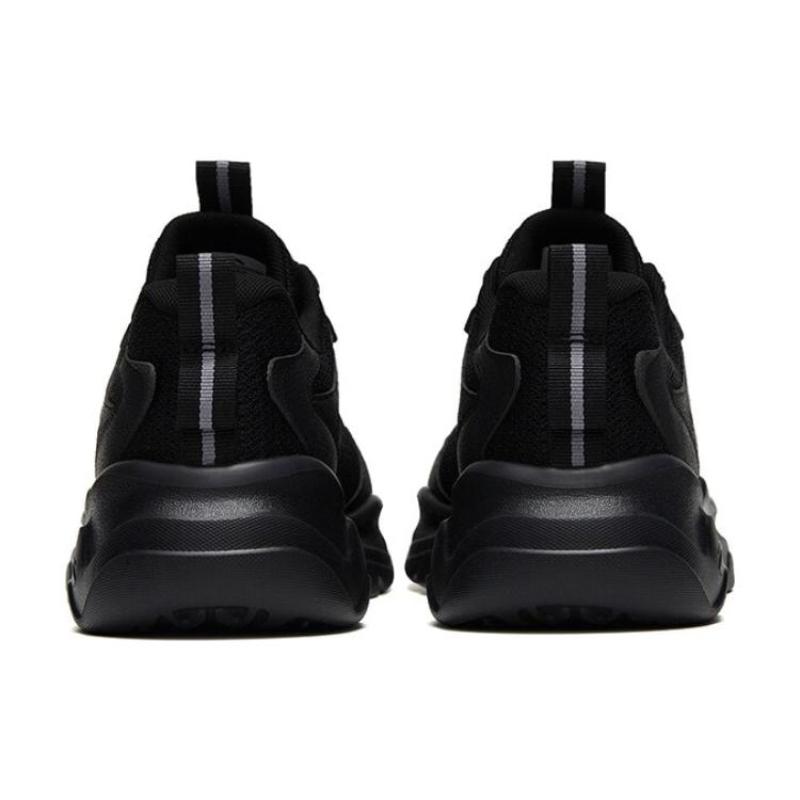 Anta Little Dad Shock Absorbers Slip Resistant Abrasion Resistant Lightweight Low top Sports Casual Shoes Men's Black Sneakers 912518852-3