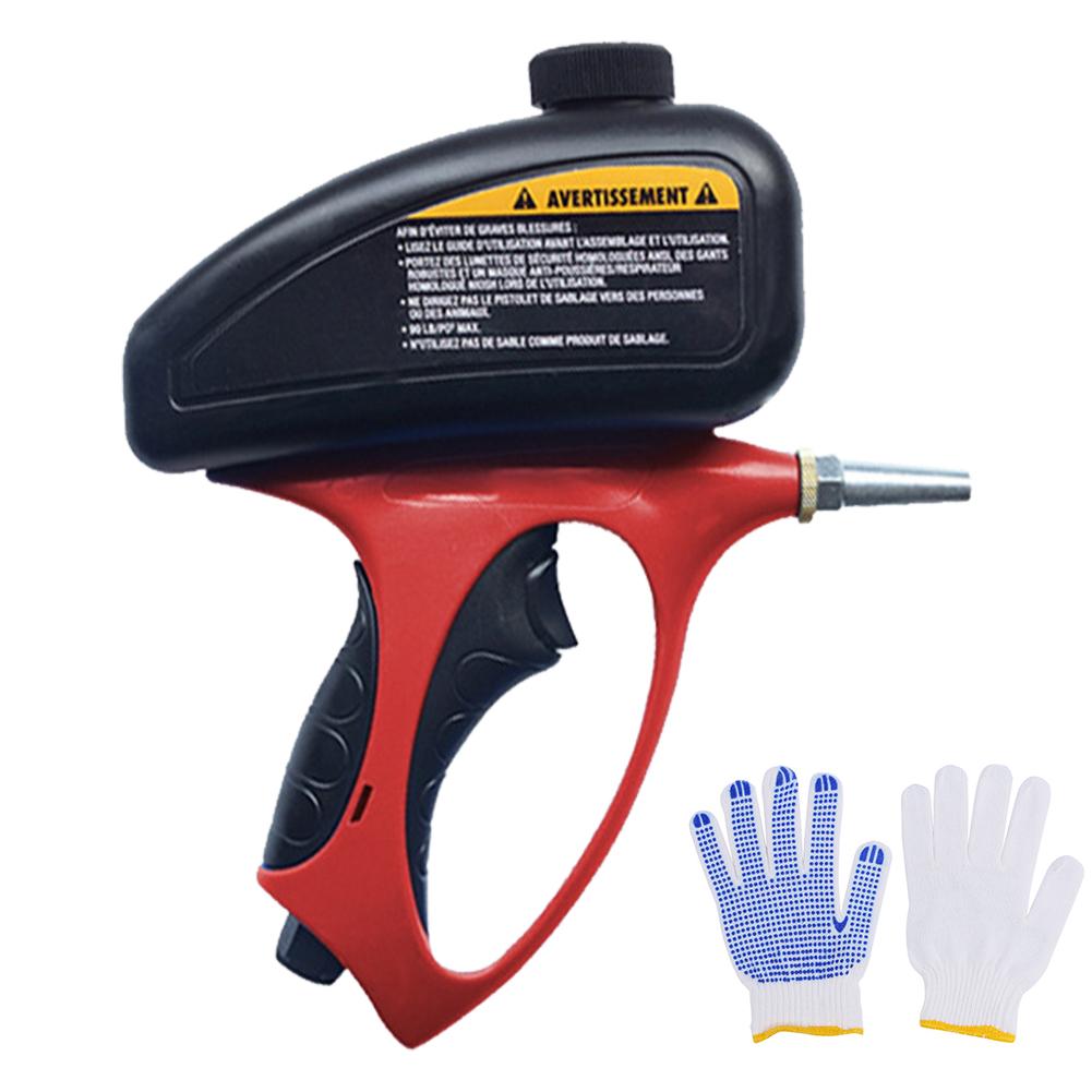 Pneumatic Anti-rust Sand Blasting Machine Kits Portable Adjustable Sandblasting Gun Tombstone Sprayer Sandblasting Machine 90psi