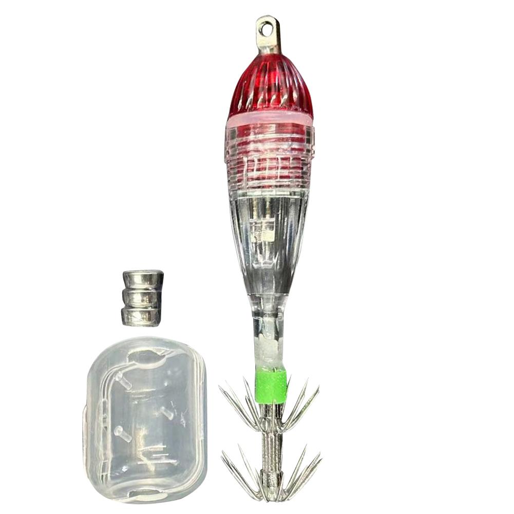 

Светодиодный светильник для приманки для рыбалки, ночной светильник для приманки для рыбалки, работающий от батареек, подводный светильник для приманки для рыбалки, универсальные рыболовные принадлежности красный