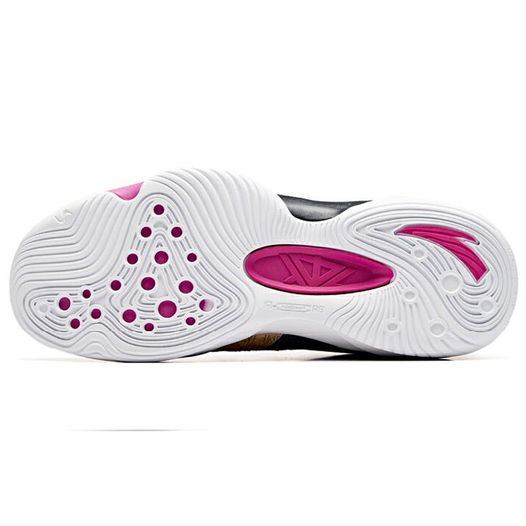 Anta Trendy Comfortable Shock Absorbing Non-Slip Wear-Resistant Mid-Top Basketball Shoes Men sneakers Yellow Green Purple 11931605-12