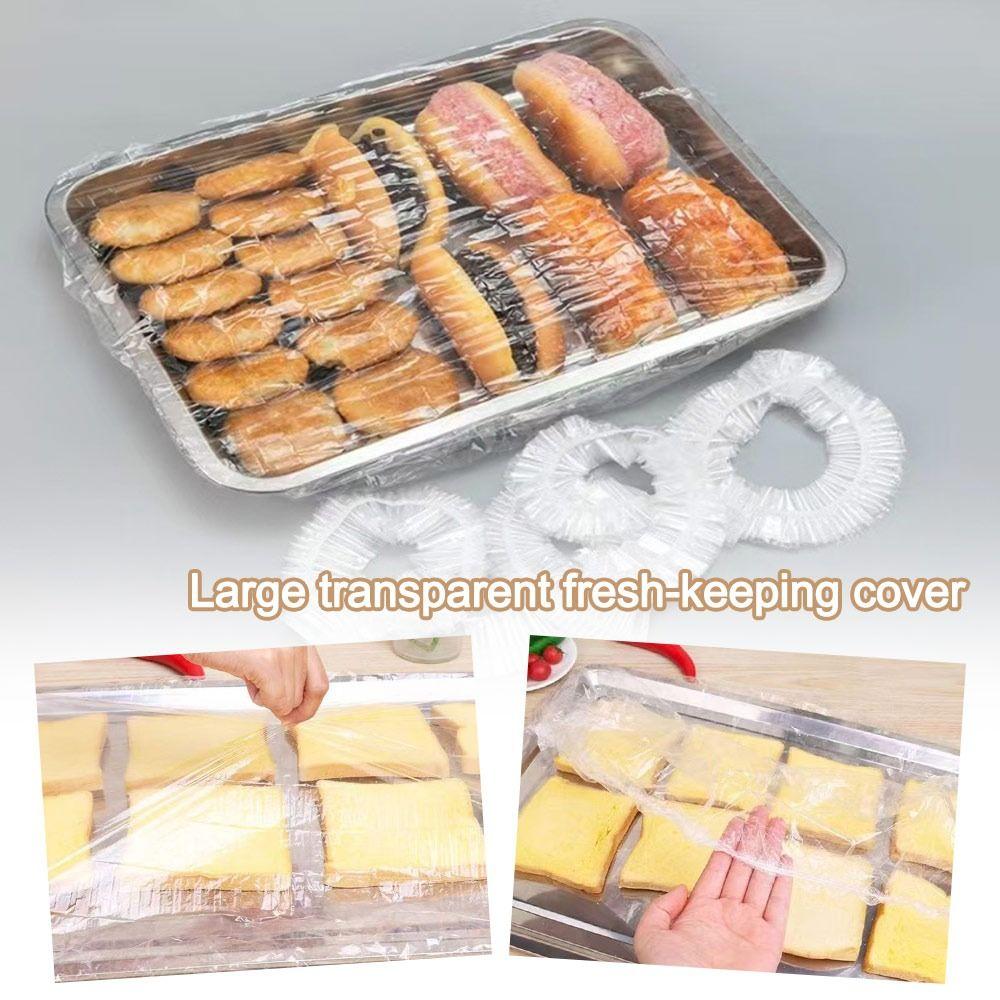 Transparent Plastic Wrap Bags Large Tray Cling Film New Food Cover