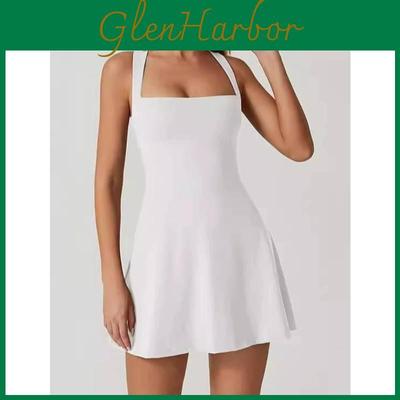 Sexy Slim Fit Tank Dress With Square Neck And Milk Silk Fabric For Summer
