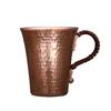 Pure Copper Beer Coffee Cup And Cover Disc Milk Mug Retro Handcrafted Weave Handle 350ml Drinking Cups Drinkware Couple Gifts
