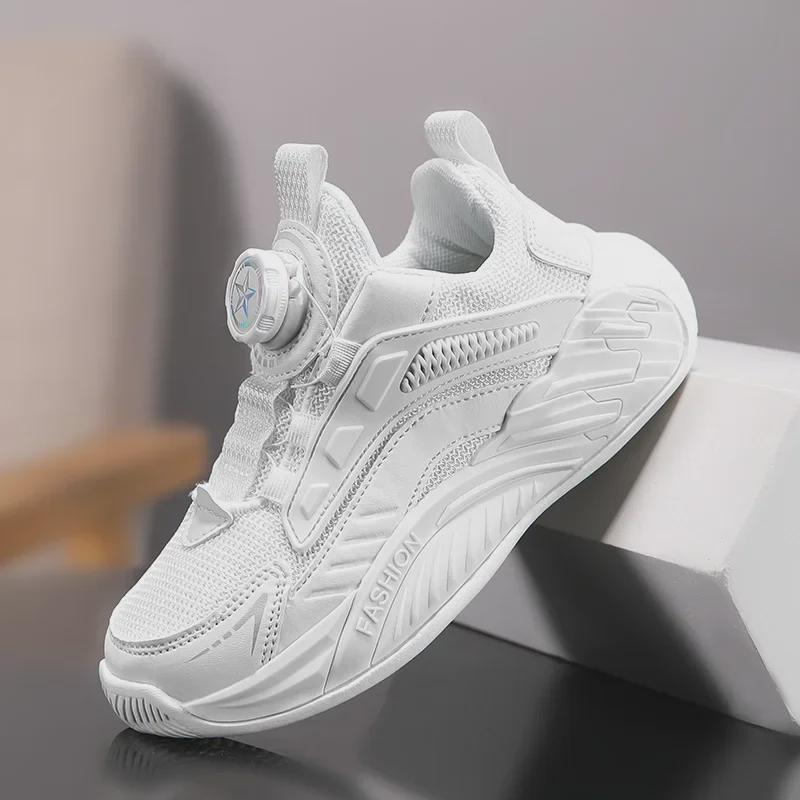 Pantofi sport pentru copii Toamna 2025: Pantofi de alergare cu cataramă rotativă, antiderapante, rezistente la uzură pentru băieți și fete