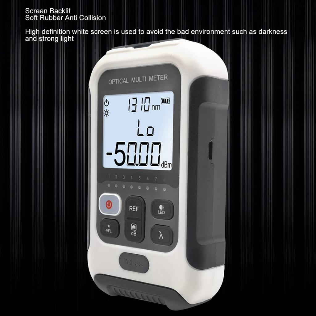 Fiber Cable Tester with 10 Wavelengths To for Communications Engineering Multi-function, Portable, Accurate, Low-Power (-50 +26 dBm)