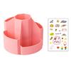 Multifunctional Rotating Desk Organizer Spacious Storage For Pens Scissors School Office Supplies