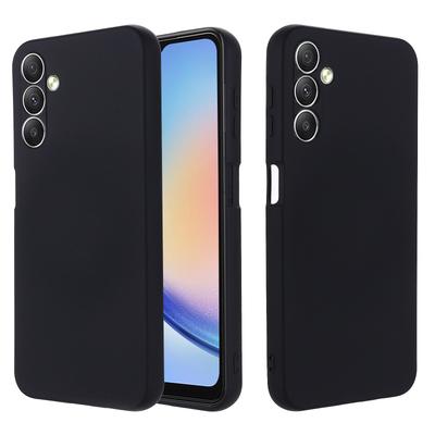 For Samsung Galaxy A24 4G (162.1 X 77.6 X 8.3mm) Phone Case Liquid Silicone Cover with Strap