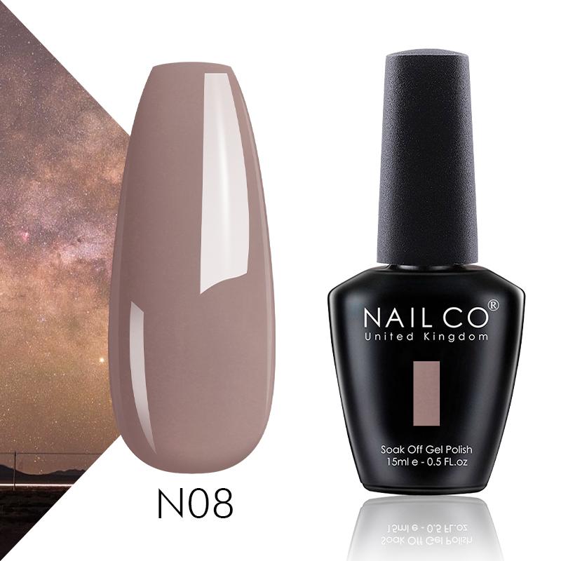 NAILCO 15ml Autumn Winter Brown Coffee Gel Nail Polish Design Nail Art Khaki Nude Color Series Glitter Manicure Set UV Nails Gel