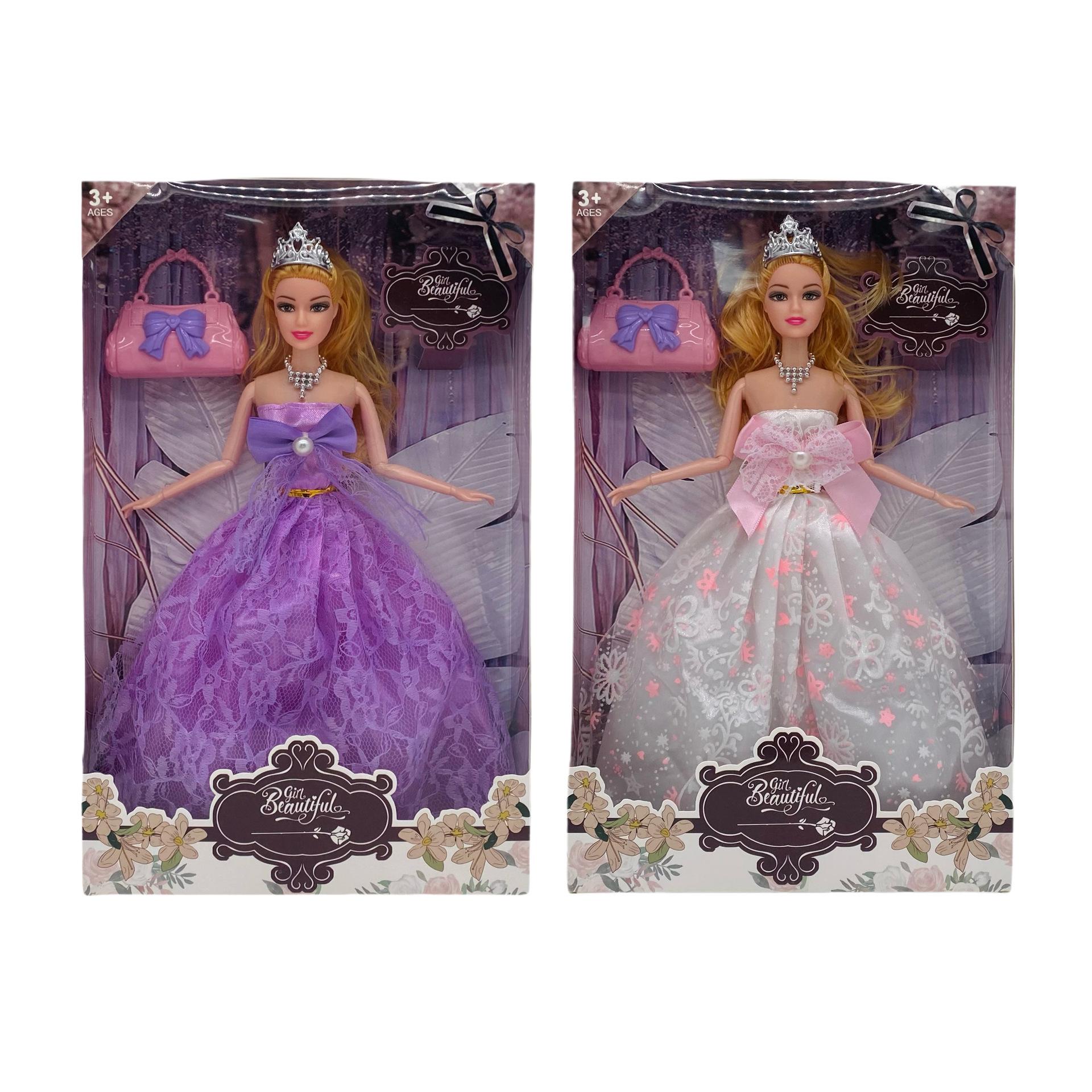 

Трансграничная внешняя торговля игрушками 11 дюймов кукла Баби многосоставная коробка с окном платье модные куклы производители оптовая продажа белый/фиолетовый