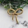 Versatile Twisted Bowknot Collar Pin Charm Fashionable Brooch Ornament Trendy Party Dress Decoration for Women and Girls