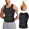 Unisex Double-Waist Zipper Slimming Vest for Exercise and Shaping