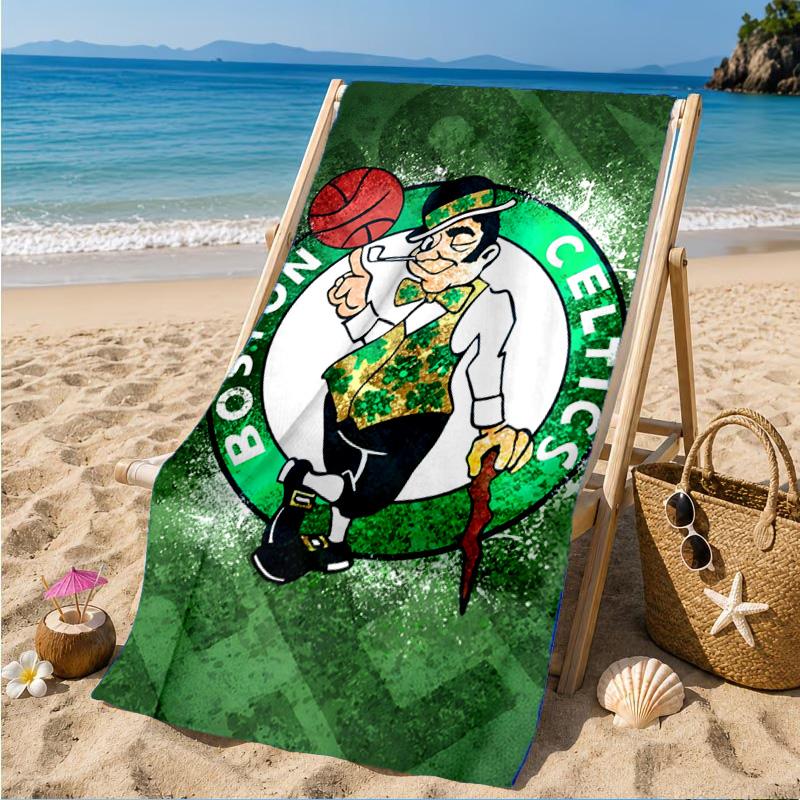 Celtics Logo Beach Towel, Microfiber Beach Towel, Perfect For Pool, Beach, Travel, Home Decor Beach Party Fan Gifts