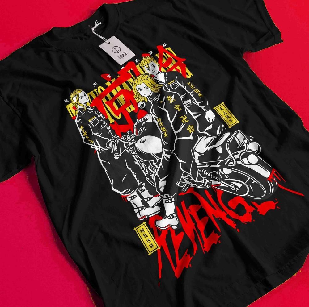 

Tokyo Revengers T-Shirt Manjiro Sano Shirt Takemichi Hanagaki Tshirt Ken Hakkai BB1567 M