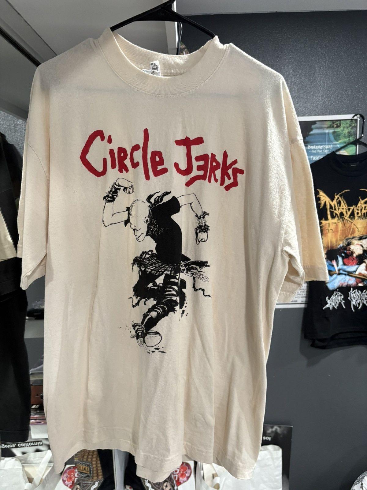 Circle Jerks Exclusive Tour Band Shirt Rare Design White Unisex Shirt WA1971 XXL