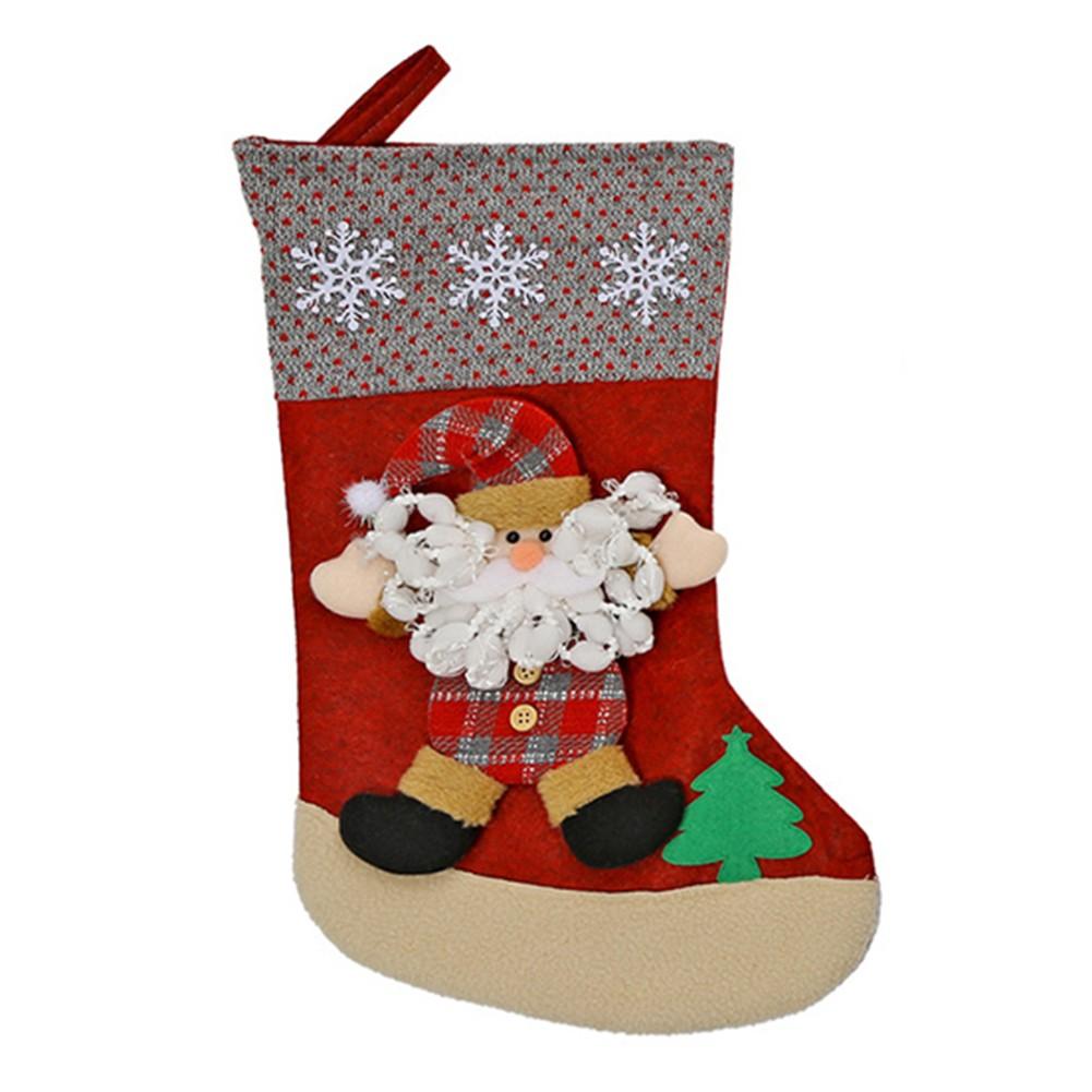 

Christmas Stocking Fireplace Decoration Santa Stocking E-W106