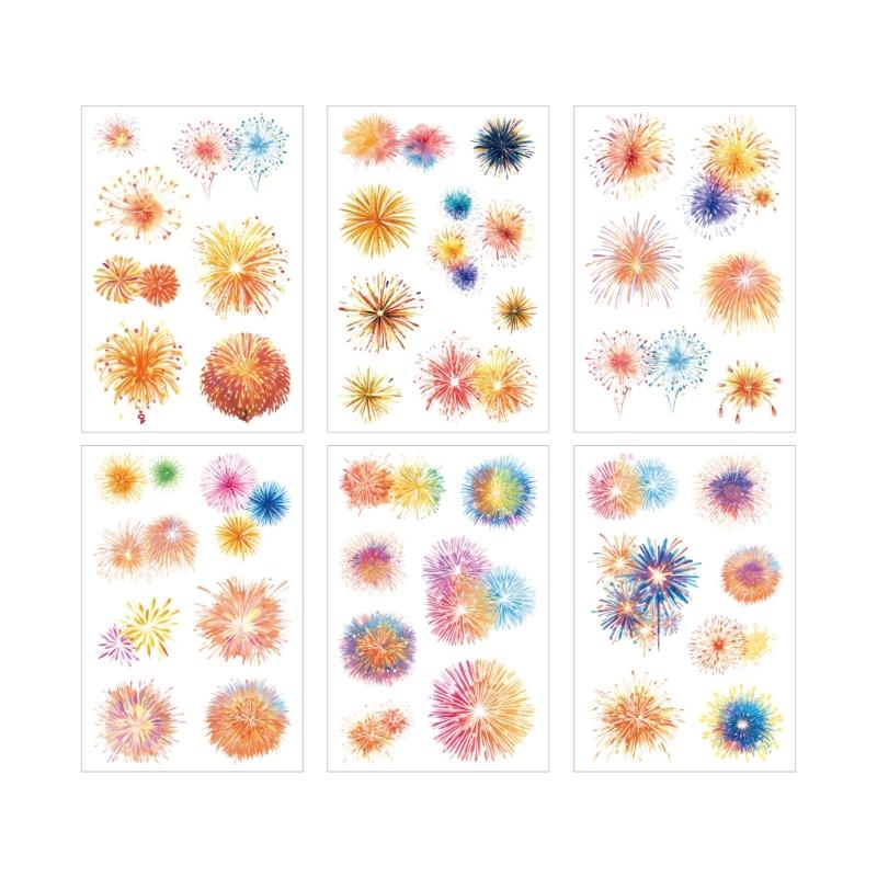 Art Sticker DIY Crafts Featuring Creative Aesthetic Pattern Water Resistant Decorative Sticker For Notebook