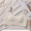 Traceless Cool Underwear Women's Summer Thin Big Breasts Show Small and Comfortable One-piece Breathable Ultra-thin Large-size Bra