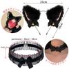 Orirya Anal Plug Tail Collar Human SM Nipple Clip Bell Nipple Attack Adult Goods Cat Ears Headband Choker Female Anal Plug Development Beginner Anal