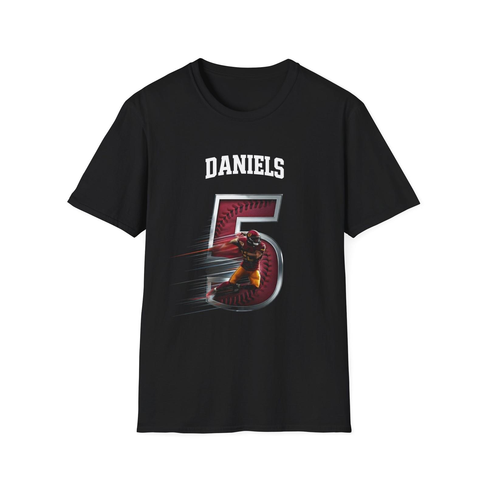 Футболка унисекс Washington Commanders Jayden Daniels #5, футболка для футбольного фаната, команда 4XL