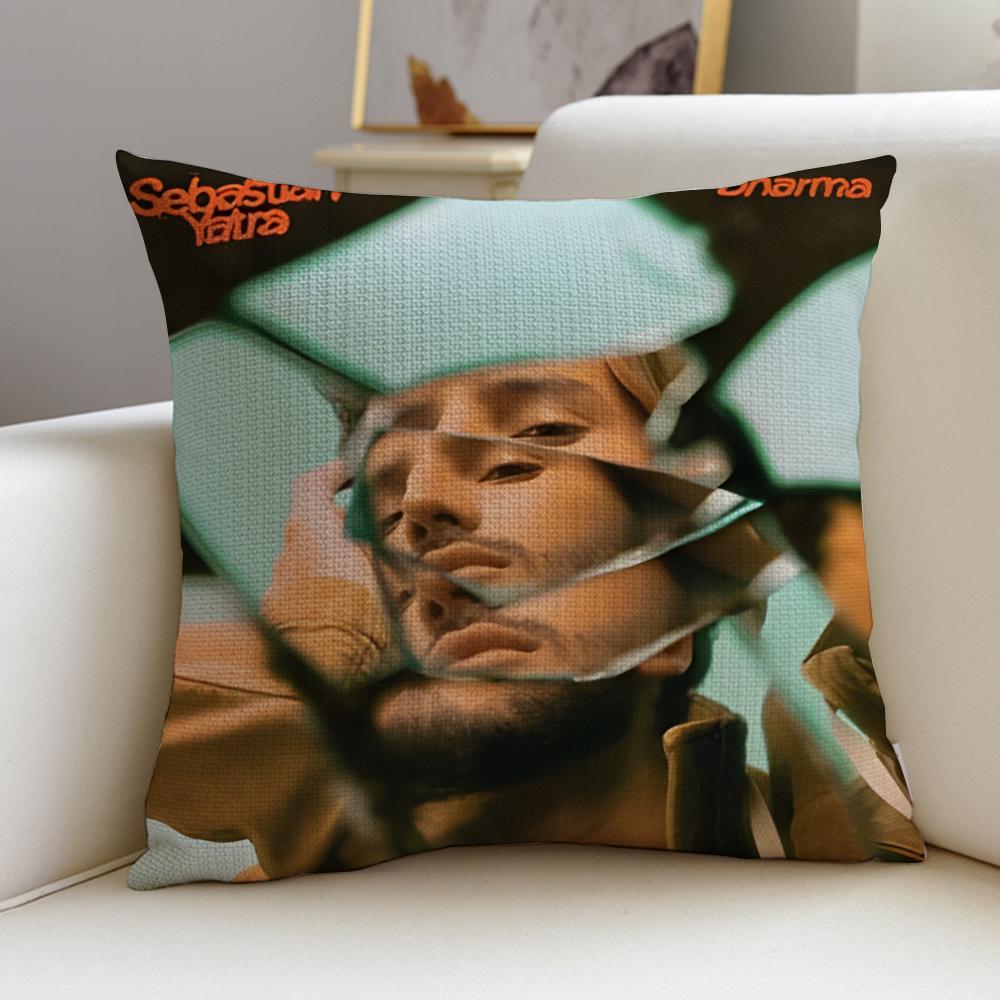 

Passionate SSebastin YatraS Cushion Cover Breathable and skinfriendly linen pillowcase square removable and washable cushion 30X30cm
