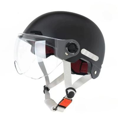 Bicycle Safety Helmet 3C Certified Men's and Women's Adult Children Cartoon Electric Bicycle Motorcycle Half Helmet with Goggles