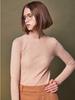 AYIHOLIC CASHMERE Long Sleeve Patterned Round Knit Top