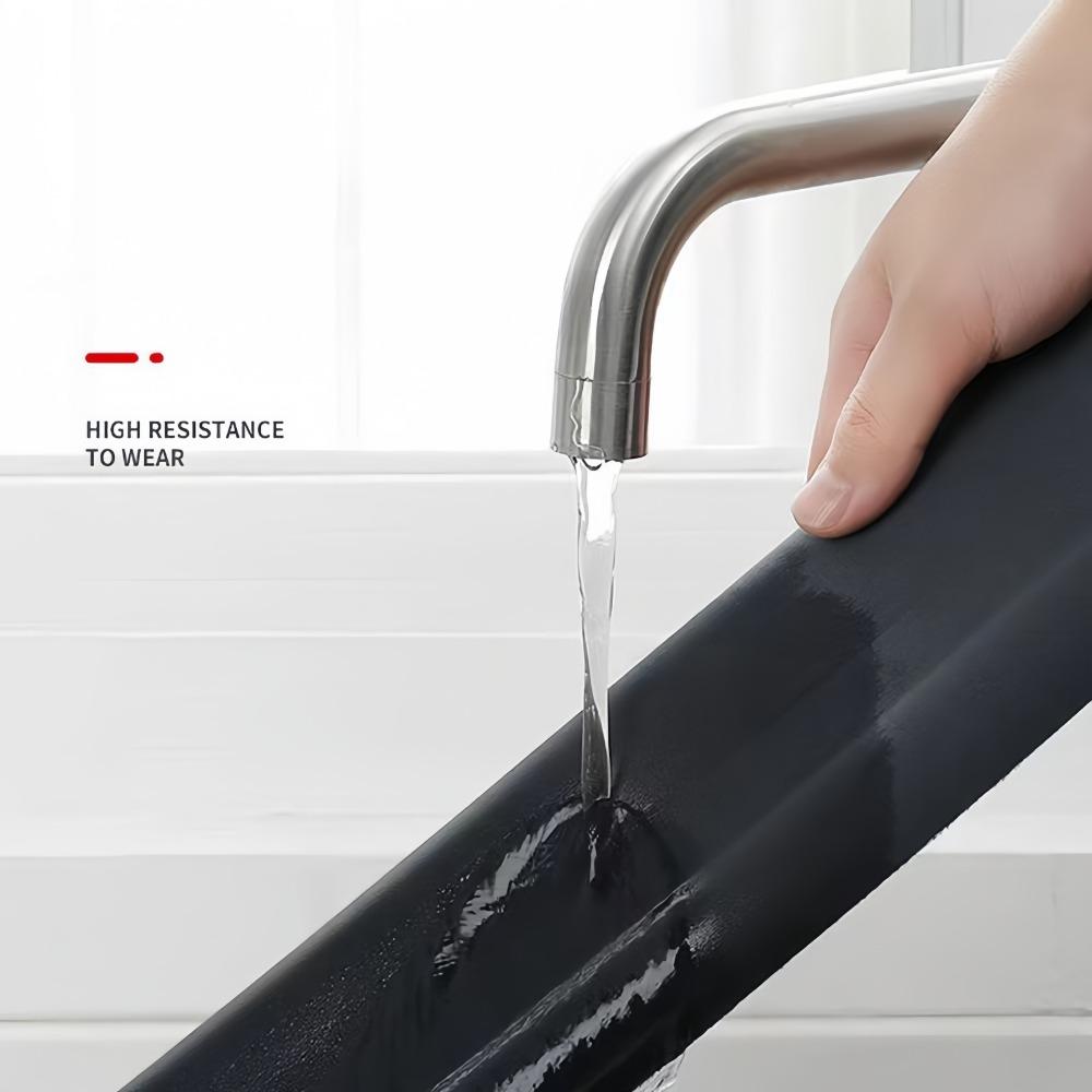 A Door Bottom Draft Stopper Made of High Resistance Rubber and Fabric - Soundproof Energy Saving Waterproof Seal for Bedroom Doors - 36.61 Inch