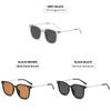 Uv400 Square Sunglasses For Driving With Pc Lenses And Metal Frame For Fashion Enthusiasts