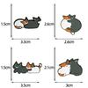 1/4Pcs Funny Cat Fight Cute Enamel Brooches Cartoon Creative Design Schoolbag Pins Badge Daily Wear Fashion Accessories Gifts