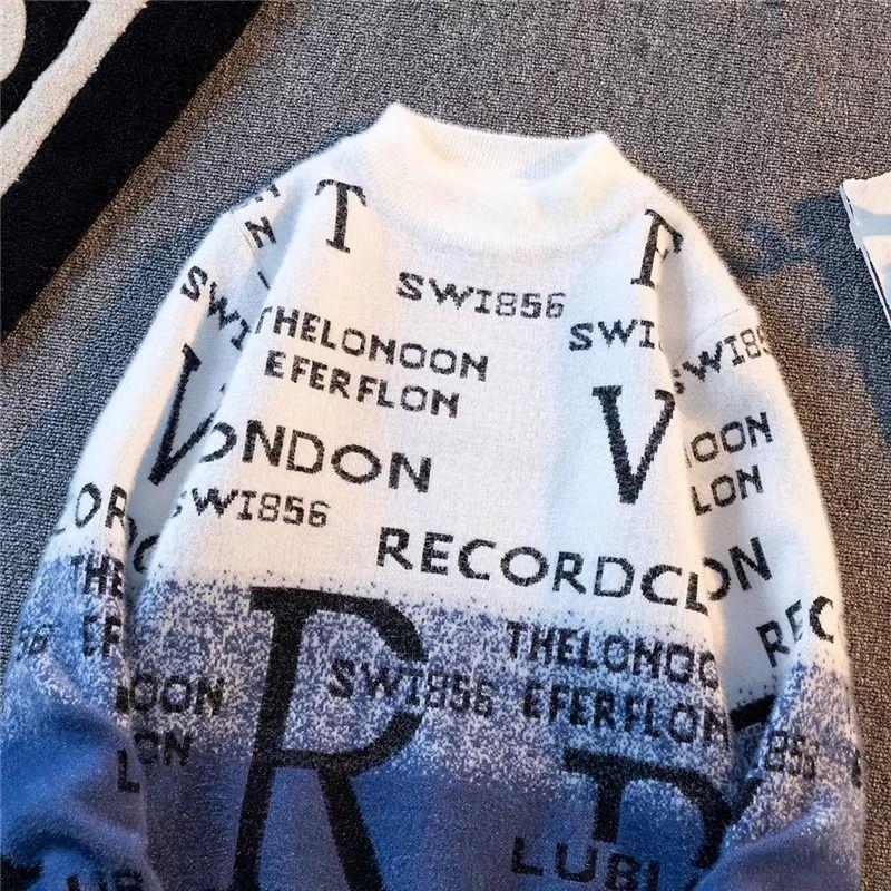 

Высококачественный трикотажный мужской свитер с длинным рукавом и полуводолазкой, теплый свитер M