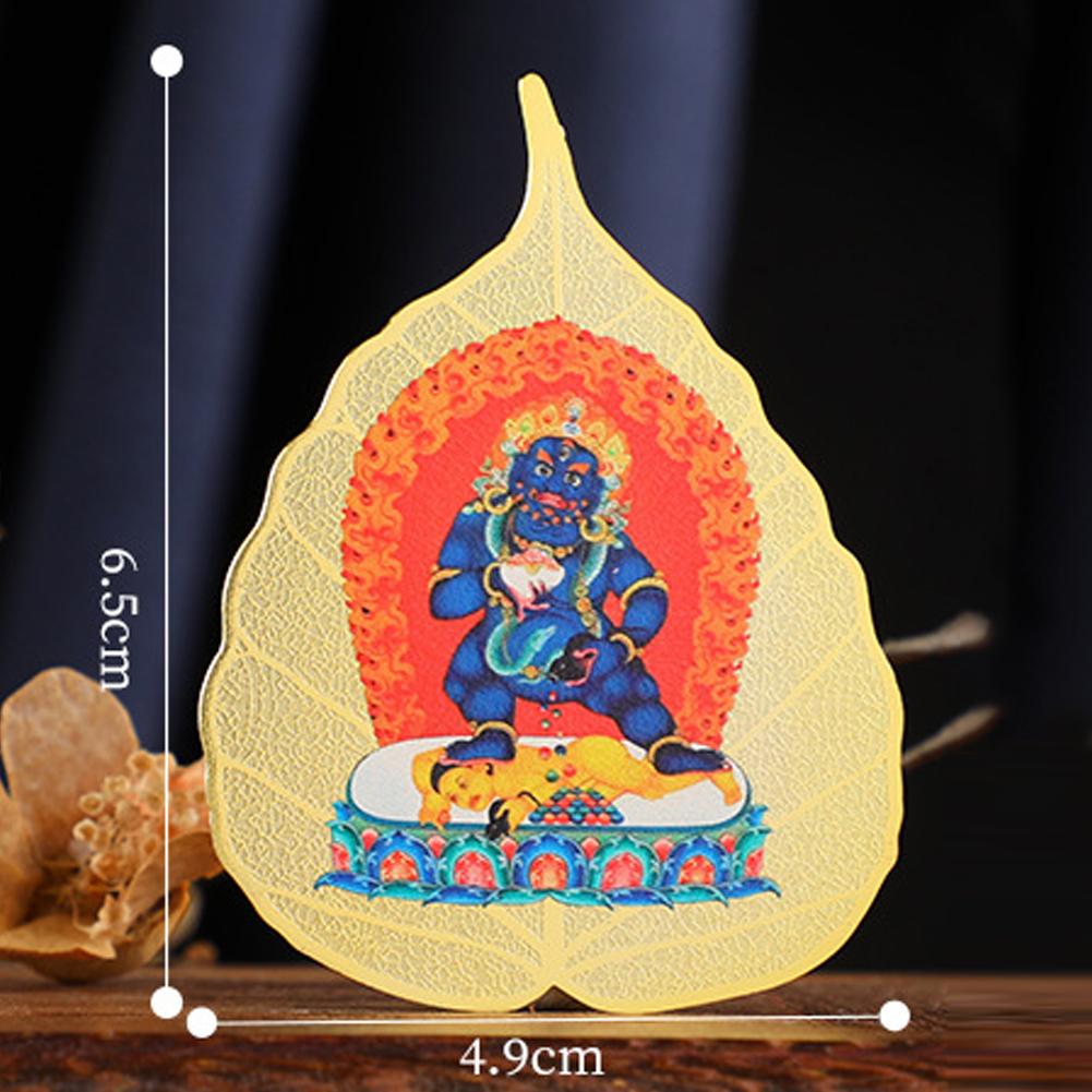 

Stylish Copper Bodhi Leaf with Ksitigarbha and Eight Spiritual Figures for Promoting a Positive Home Environment