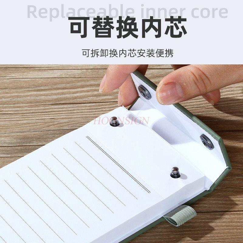 1book Small portable notebook with tear off note paper and replacement for photo paper, high aesthetic label, portable