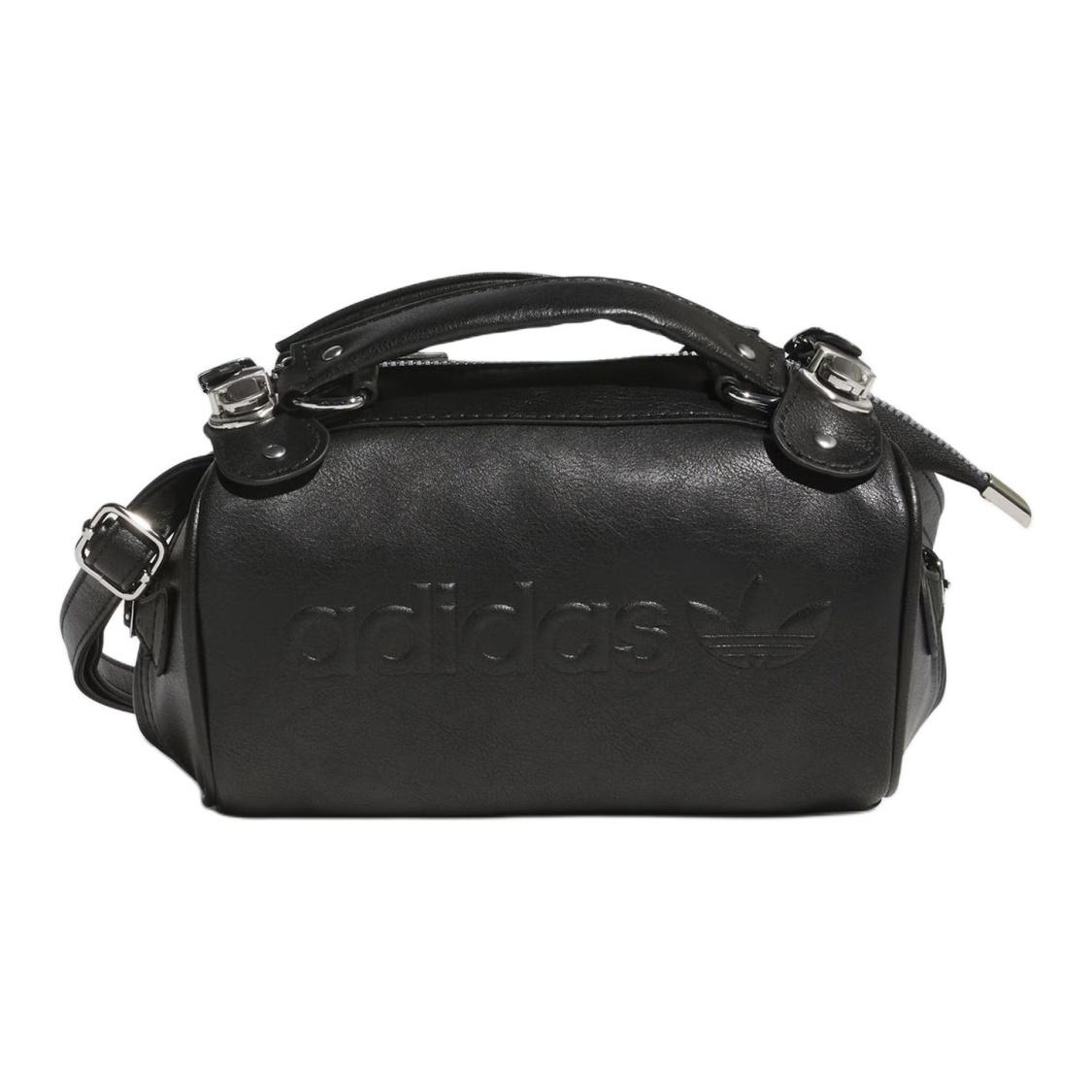 Adidas Originals Polyurethane Pillow Bag, Cylinder Bag, One Shoulder Handbag Regular Unisex Black One Size