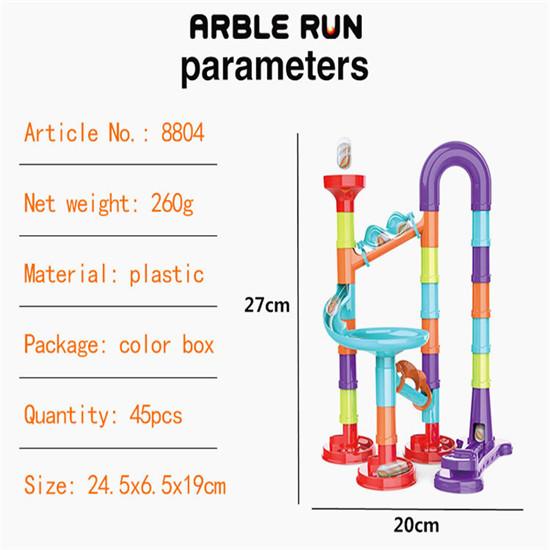 113/93/50/45 Stück Set DIY Marmor Bau Rennstrecke Bausteine ​​Kinder Labyrinth Ball Rollen Spielzeug Weihnachten geschenk