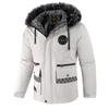 Men's Fur Collar Plus Velvet Thick Coat Jacket Casual Fashion Jacket