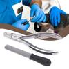 Haustier-Nagelknipser-Set,Katzen-Hunde-Nagelschere mit Sichel,Edelstahl-Haustier-Nagelscheren,Für Haustierkrallen Hundezubehör