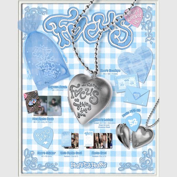 [Pre-order] Hearts2Hearts - 1st Mini Album [FOCUS] (Heart Locket Ver.)