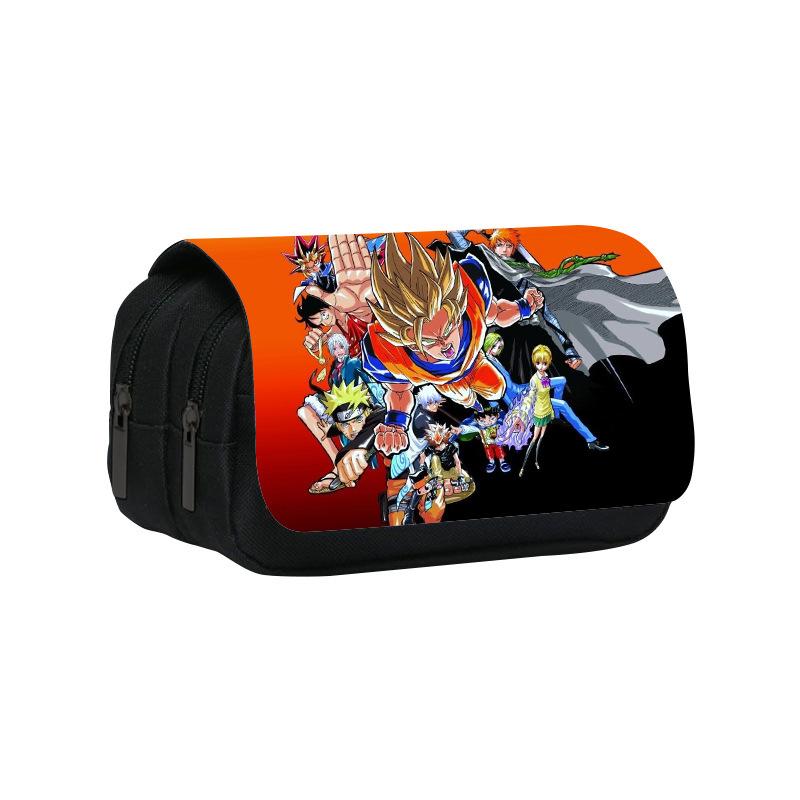 Dragon Ball Goku Anime Pencil Case Big Pencil Bags Stationery Pen Case For Boys Trousse Double Layer School Pencil Case