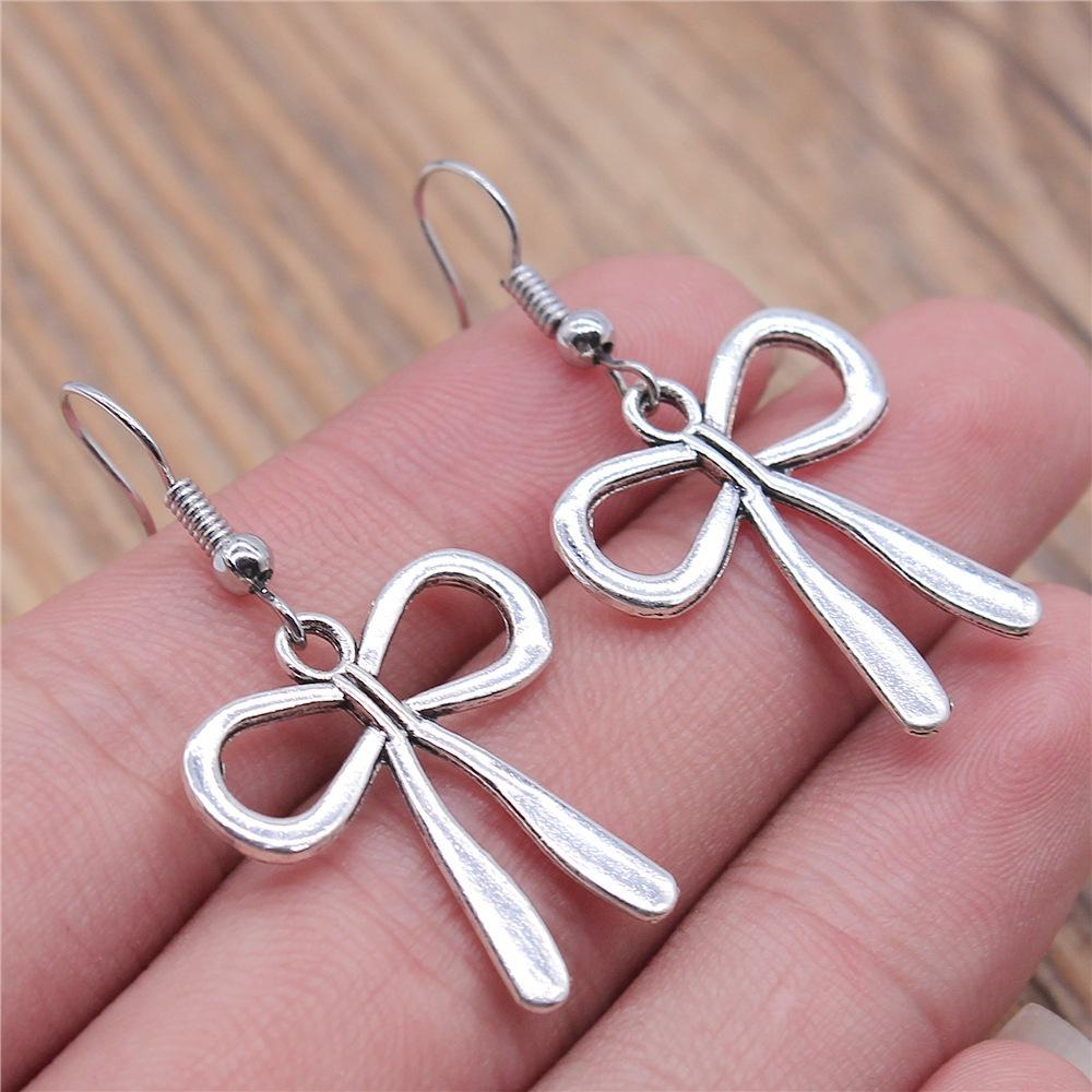 40 Styles Hotsale Women Earring Vintage Airplane Rocket Question Mark Tower Pin Scissors DNA Simple Cool Jewelry Handmade Gift
