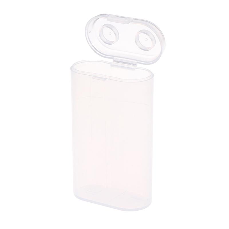 Suport transparent rezistent la apa Cutie de depozitare Cutie de siguranta din plastic pentru 2 sectiuni 18650