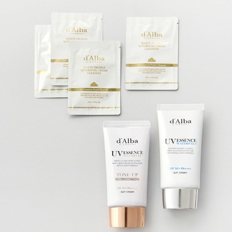 

[Dalba] Pink Tone-up + Essence Sunscreen Exclusive Planning Set (Tone-up 50ml + Essence 50ml + Oil Cleanser 3ml x 4)