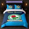 Blackburn Rovers Football Custom Name Text Bedding Set 1 Duvet Cover+2 Pillowcases Soccer Logo Personalized Gift For Special Occasion Bedroom Decor