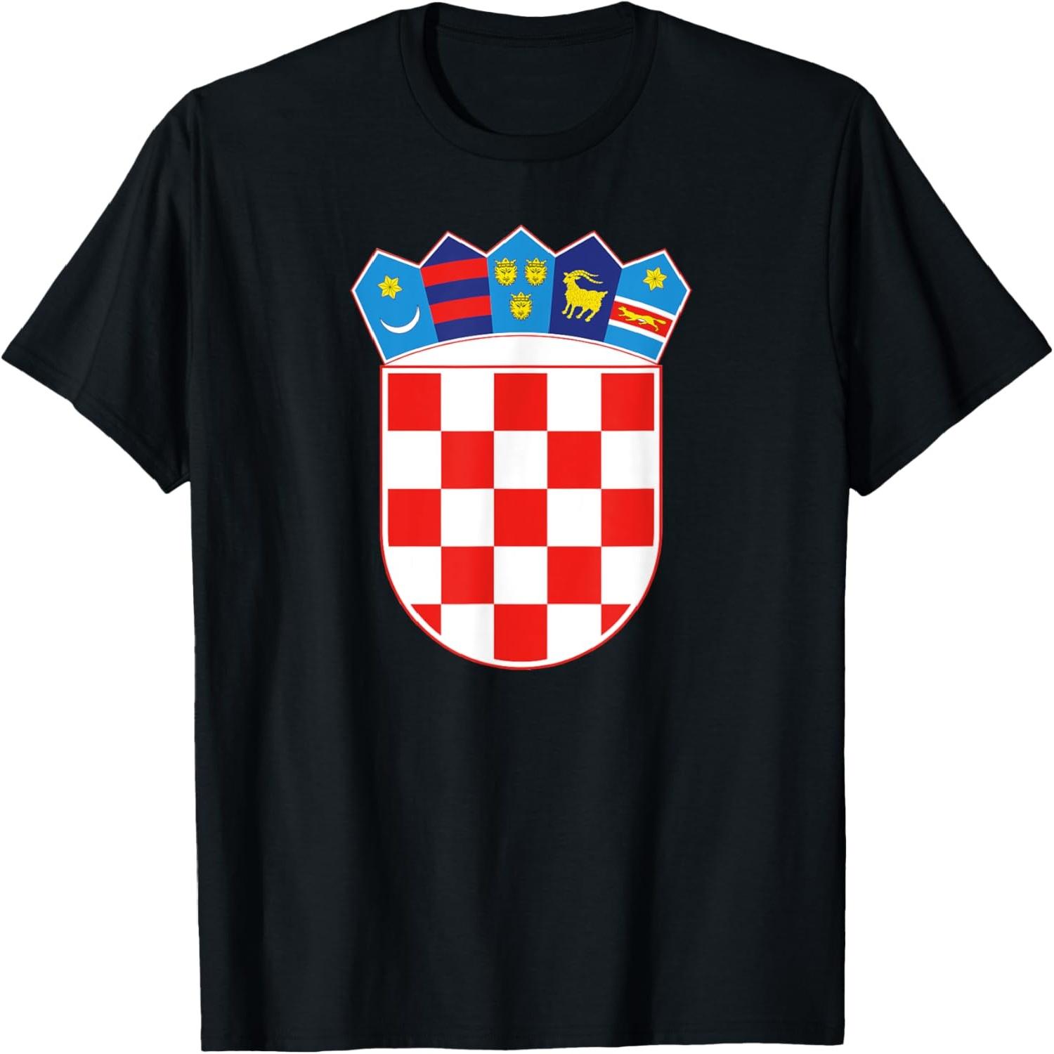 

Croatia soccer team shirt with croatia flag and Hrvatski grb S