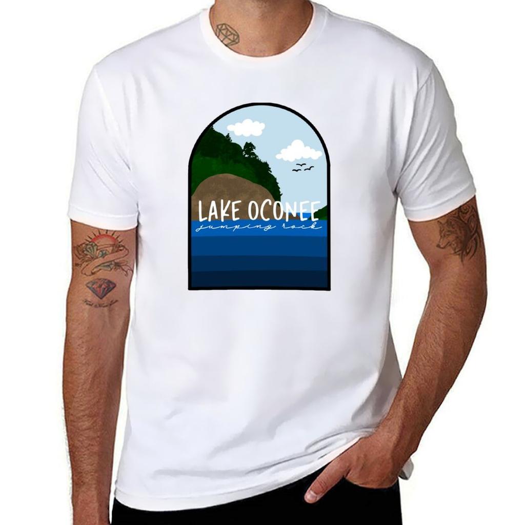 The Lake Oconee Jumping Rock TShirt Sweat Resistant Workout Tee Shirt