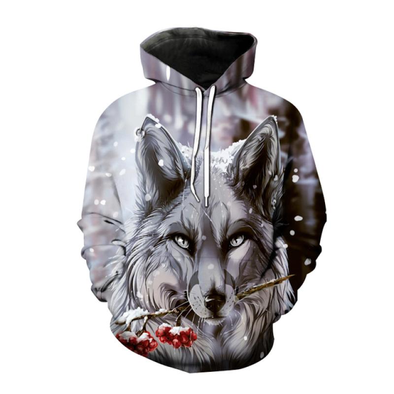 Podzim Zima Zvířátko Scorpion 3D potisk Mikiny Pánská/Dámská móda Hip-Hop Streetwear s dlouhým rukávem Mikiny