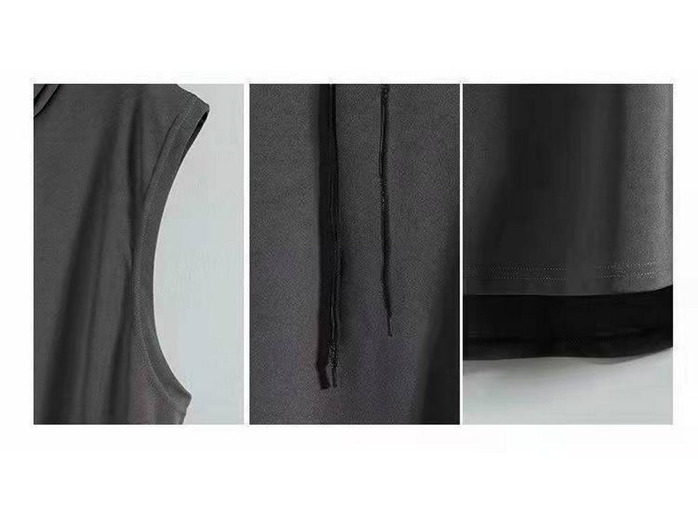 Men's Trendy Hooded Sleeveless Sport Vest