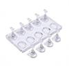 5/10 Grid Non-Magnetic Nail Stand Nail Sample Display Stand Nail Training Stand With Tray For Nail Polish Tips Nail Painting