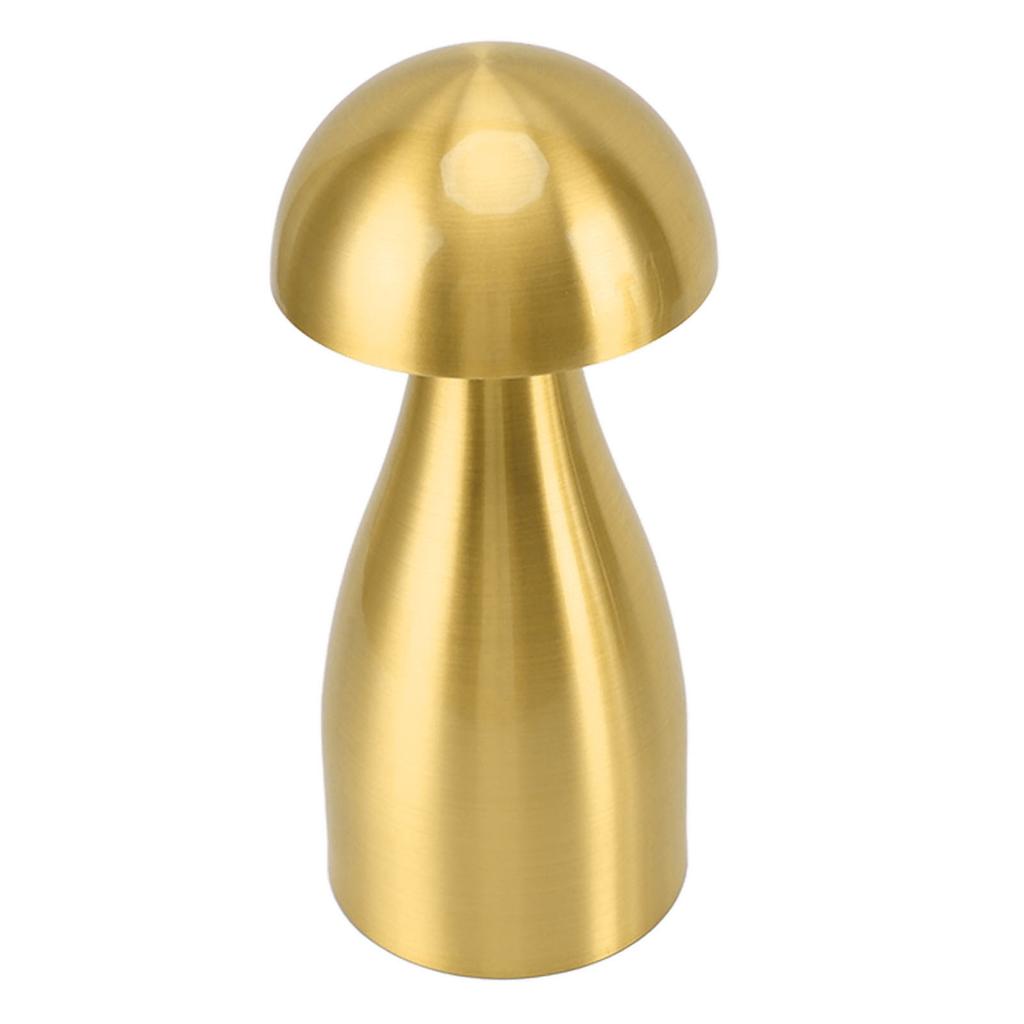 Metal Mushroom Table Lamp Dimmable Mushroom Decor Night Light Cordless Rechargeable Bedside Lamp for Children Nursing